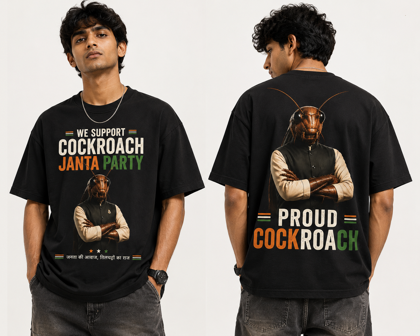 Cockroach Janta Party T-Shirt -Black