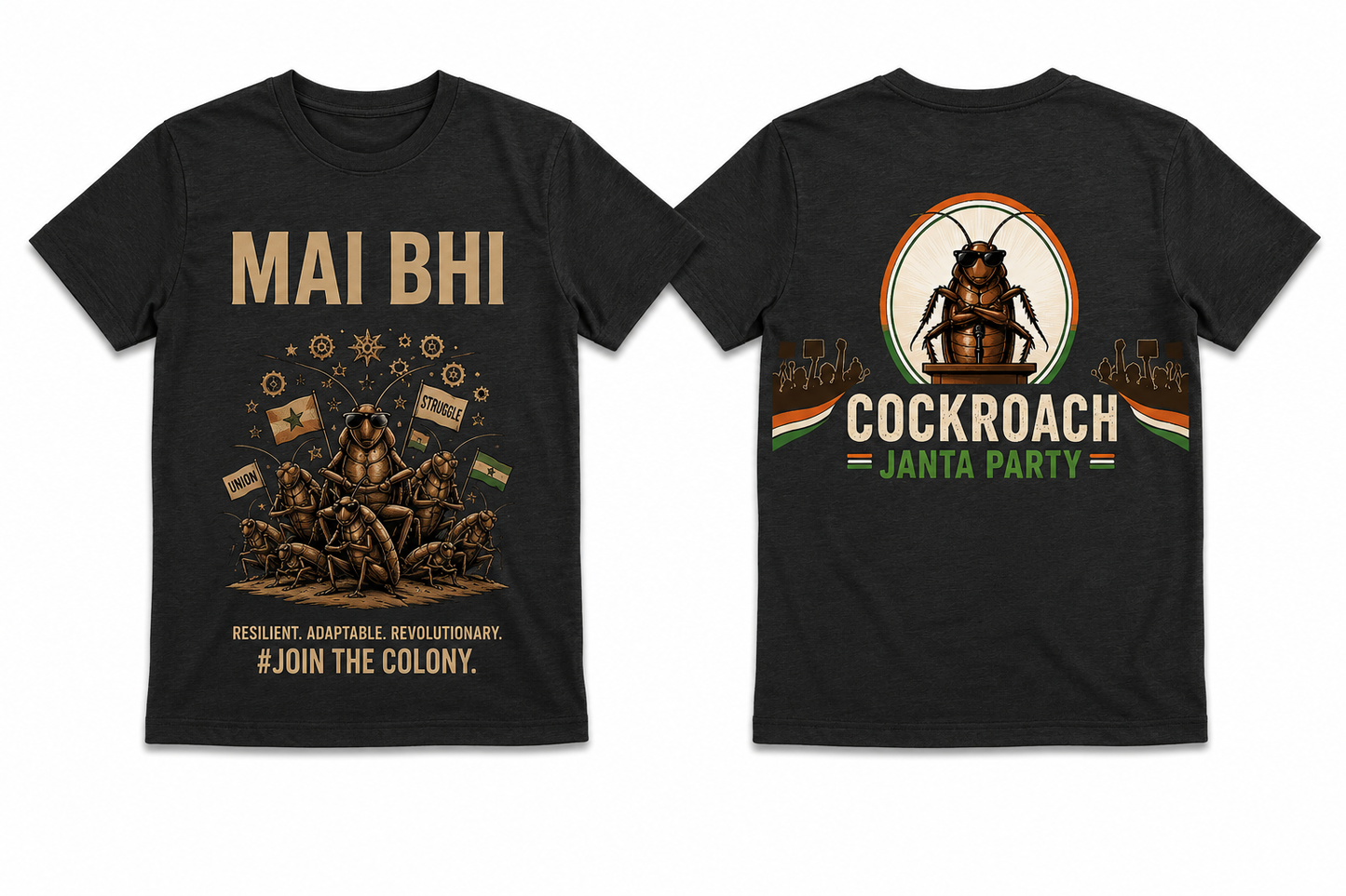 Cockroach Janta Party T-Shirt |Support